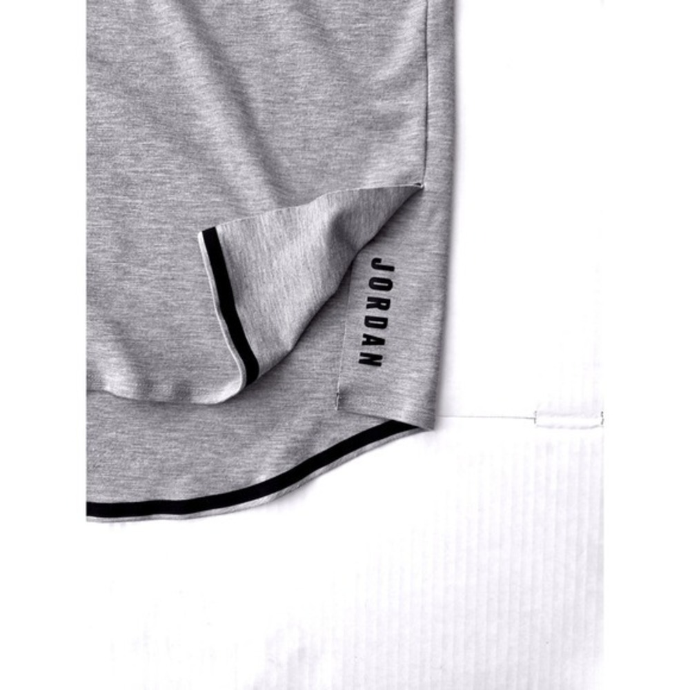Vintage Jordan Jumpman Premium Training Top Gray Mens XL Side Slits Raw Edge - Picture 4 of 9